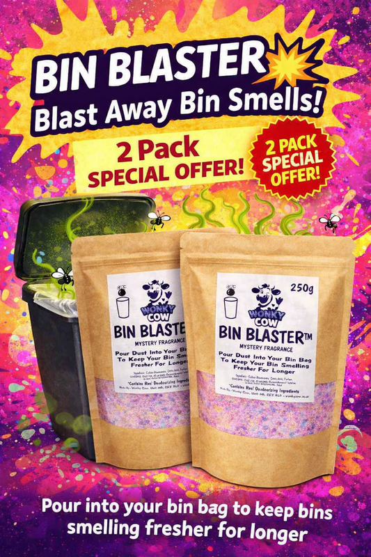 Bin Blaster™ (2 Packs) – Mystery Fragrance Bin Deodoriser Powder for Rubbish Bins