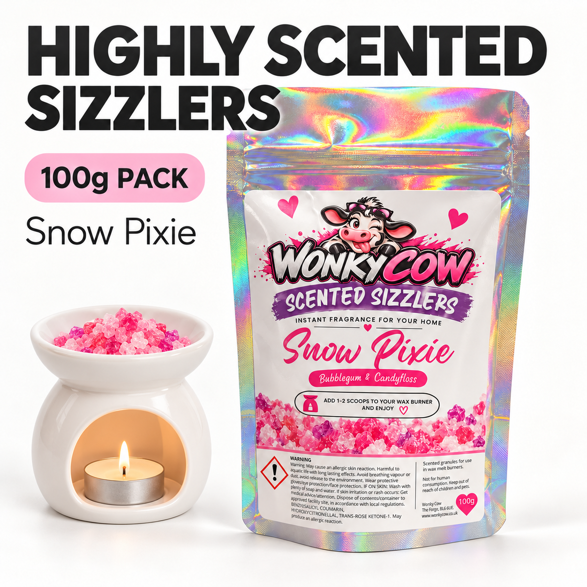Snow pixie Scented Sizzlers 100g