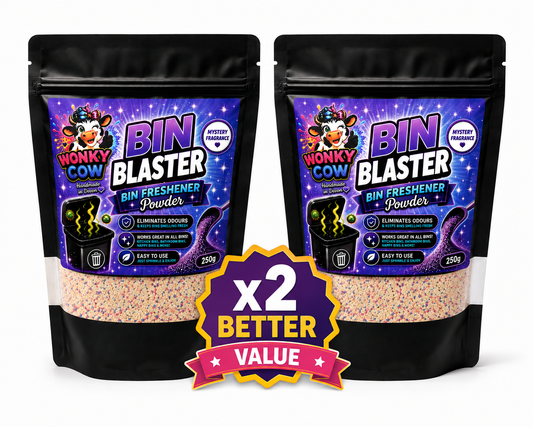 Bin Blaster™ (2 Packs) – Mystery Fragrance Bin Deodoriser Powder for Rubbish Bins