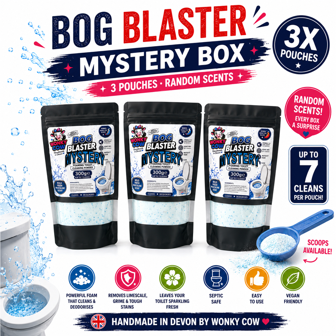 x3 Bog Blasters™ Toilet freshener cleaning powder (SAVE 15%)