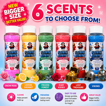 ** BIGGER SIZE BETTER VALUE **  Stinky Sinky™ Sink Freshener 180g