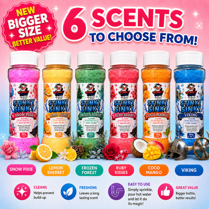 180g Stinky Sinky™ Sink Freshener Shaker Bottles