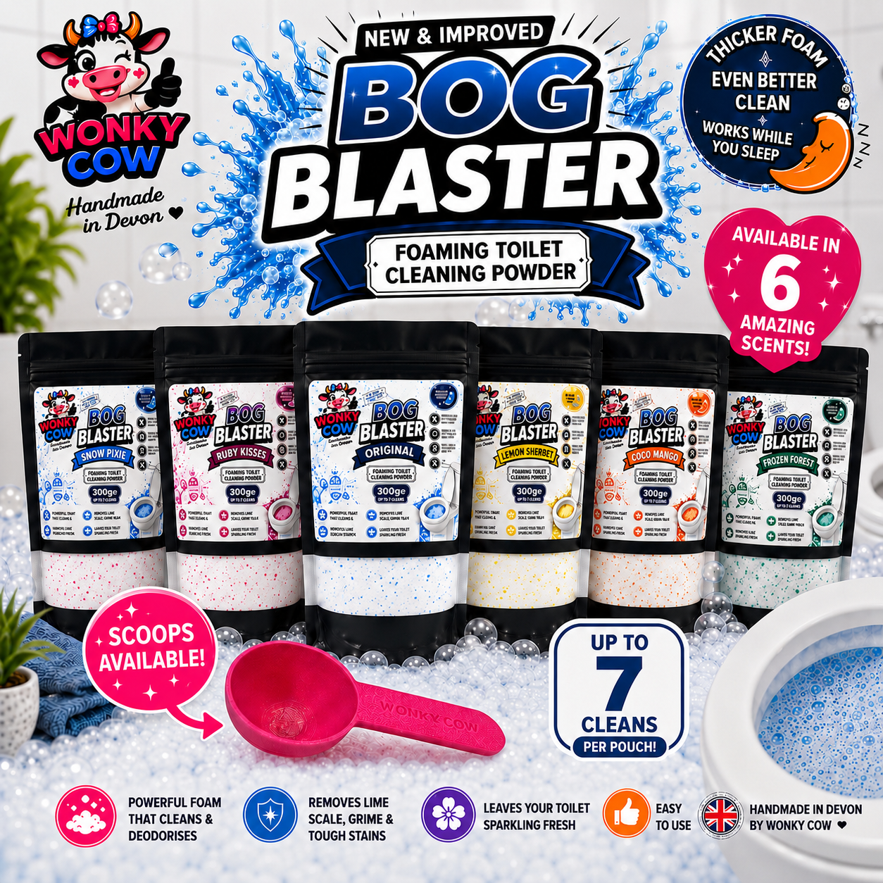 Bog Blaster™ Toilet freshener cleaning powder