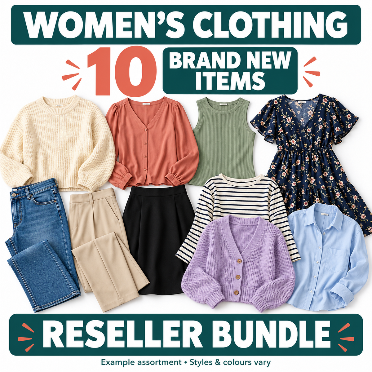 10 Item Women's Clothes Reseller Bundle (FREE SHIPPING)